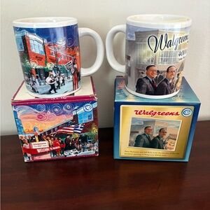 Walgreen’s Commemorative Mug- Set Of 2 NIB W/ Deed Of Authenticity - 2000 & 2003